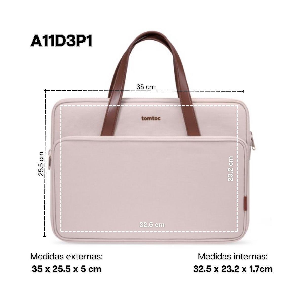 Tomtoc Maletín Versatile-A11 MacBook Pro 14" M3/M2/M1 - Rosado-1