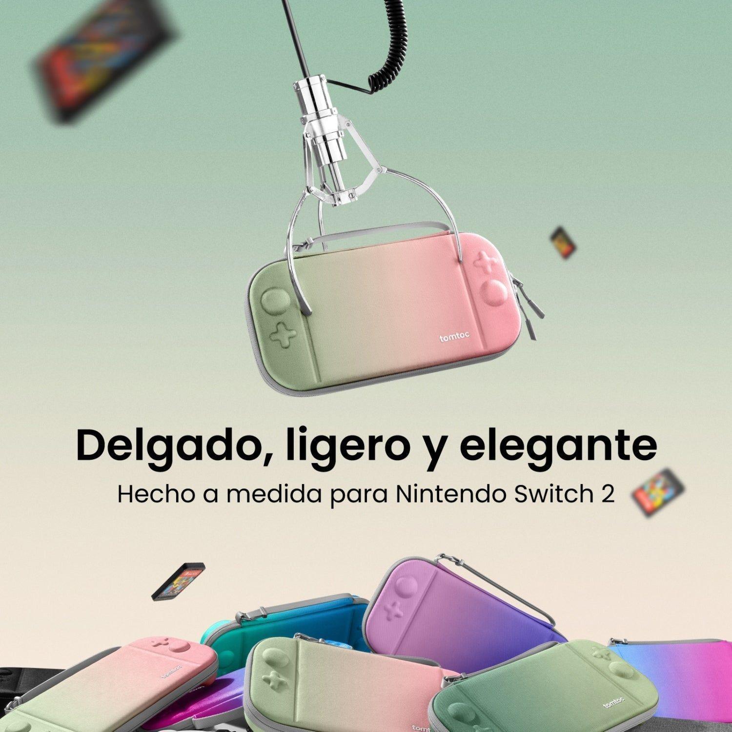Tomtoc Funda Rígida FancyCase-G05 para Nintendo Switch 2 Ed. Degradado Flor de Cerezo-4
