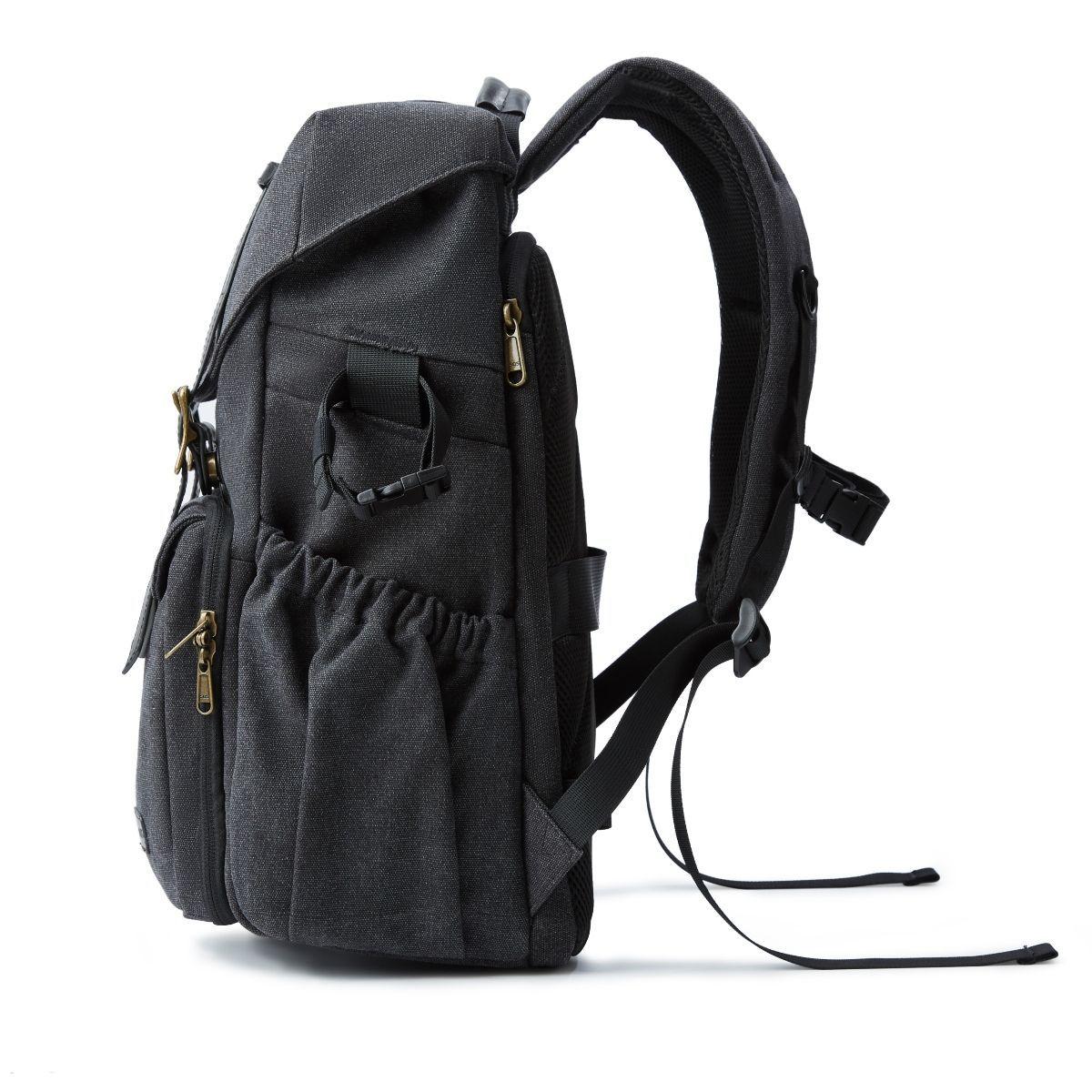 Bagsmart Mochila para camara y notebook de 15" - Negro-5