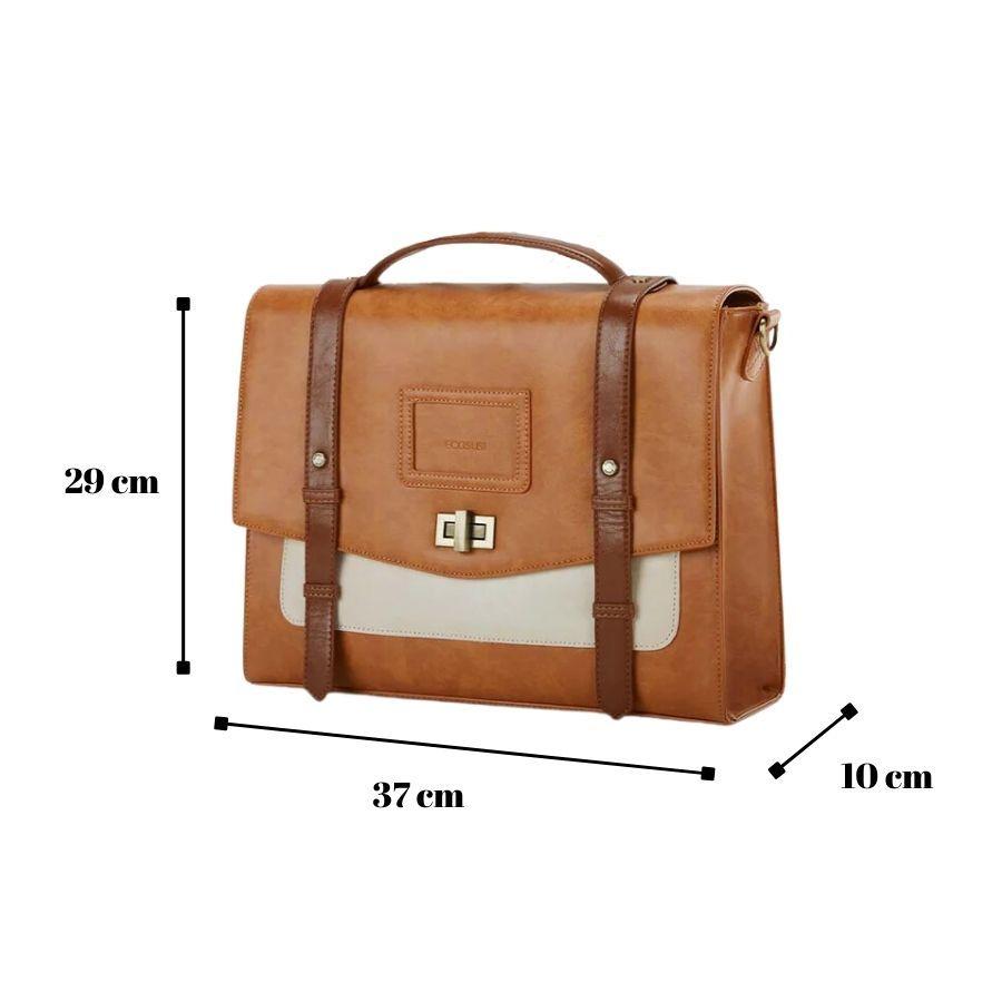 Ecosusi Mochila Cambridge Mujer para notebook de 14.7" - Naranja-4