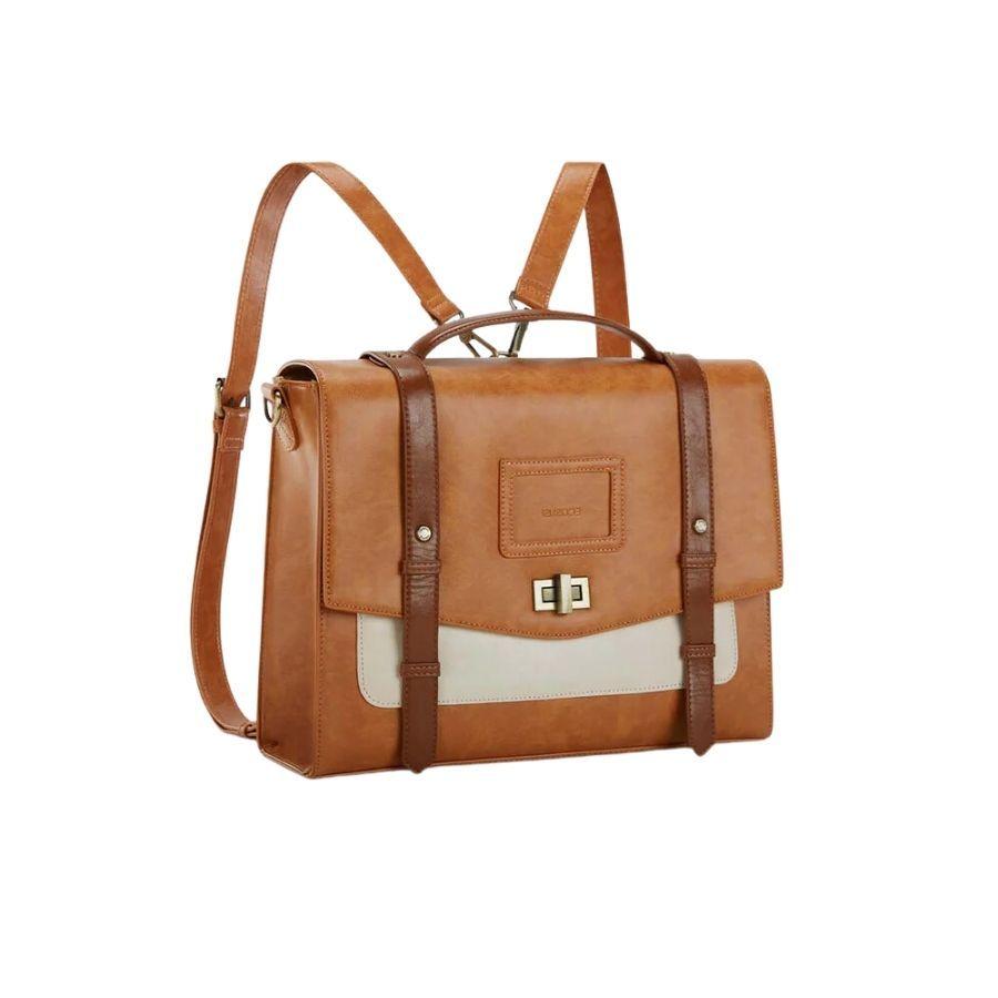 Ecosusi Mochila Cambridge Mujer para notebook de 14.7" - Naranja-6