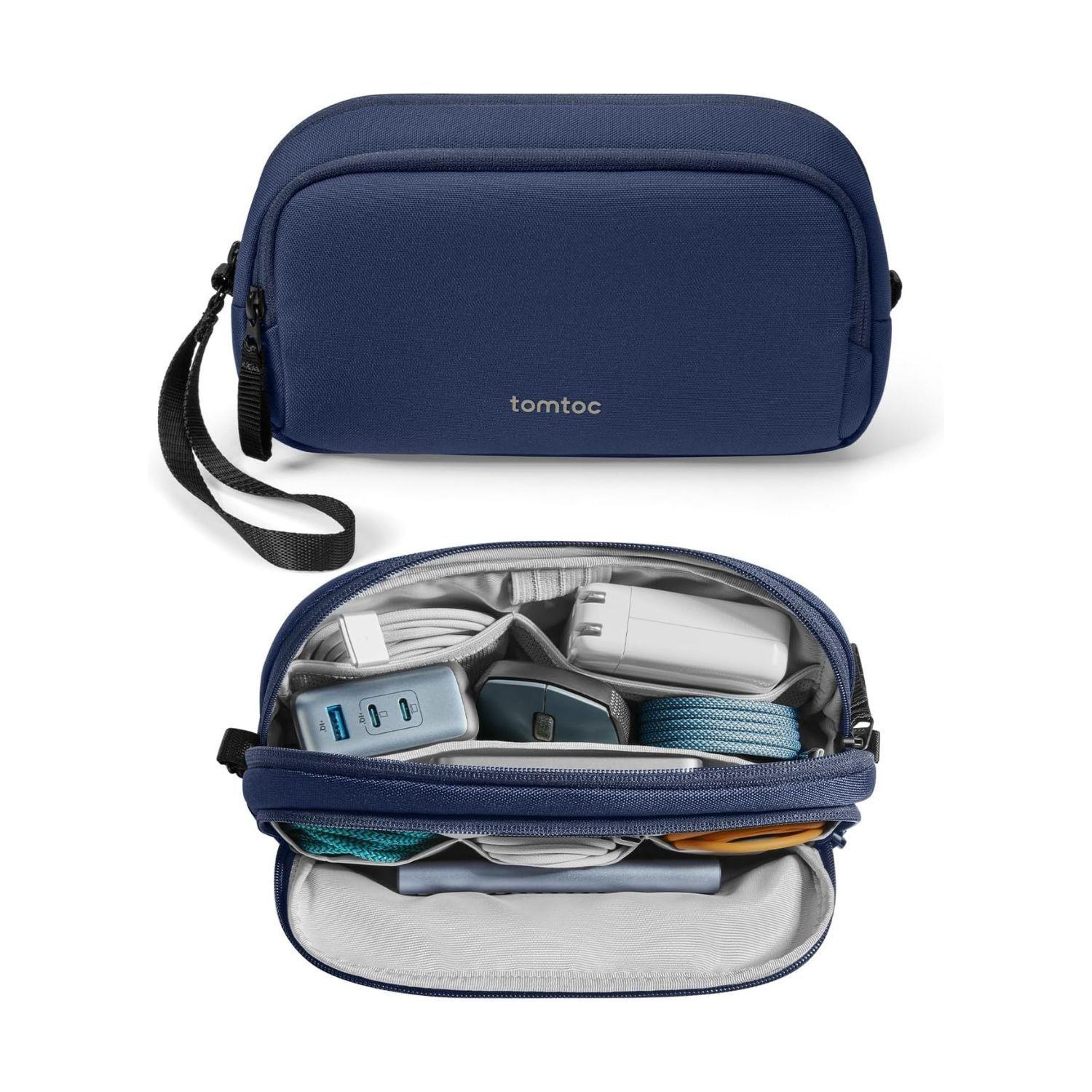 Tomtoc Estuche Light-T12 para Accesorios Electrónicos Mediano - Azul-1