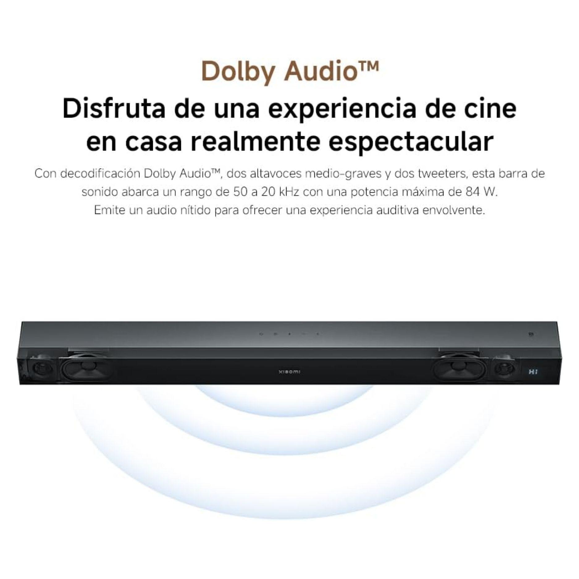 Xiaomi Barra de Sonido Soundbar 2.0 ch Bluetooth 5.0 84W Negro-2