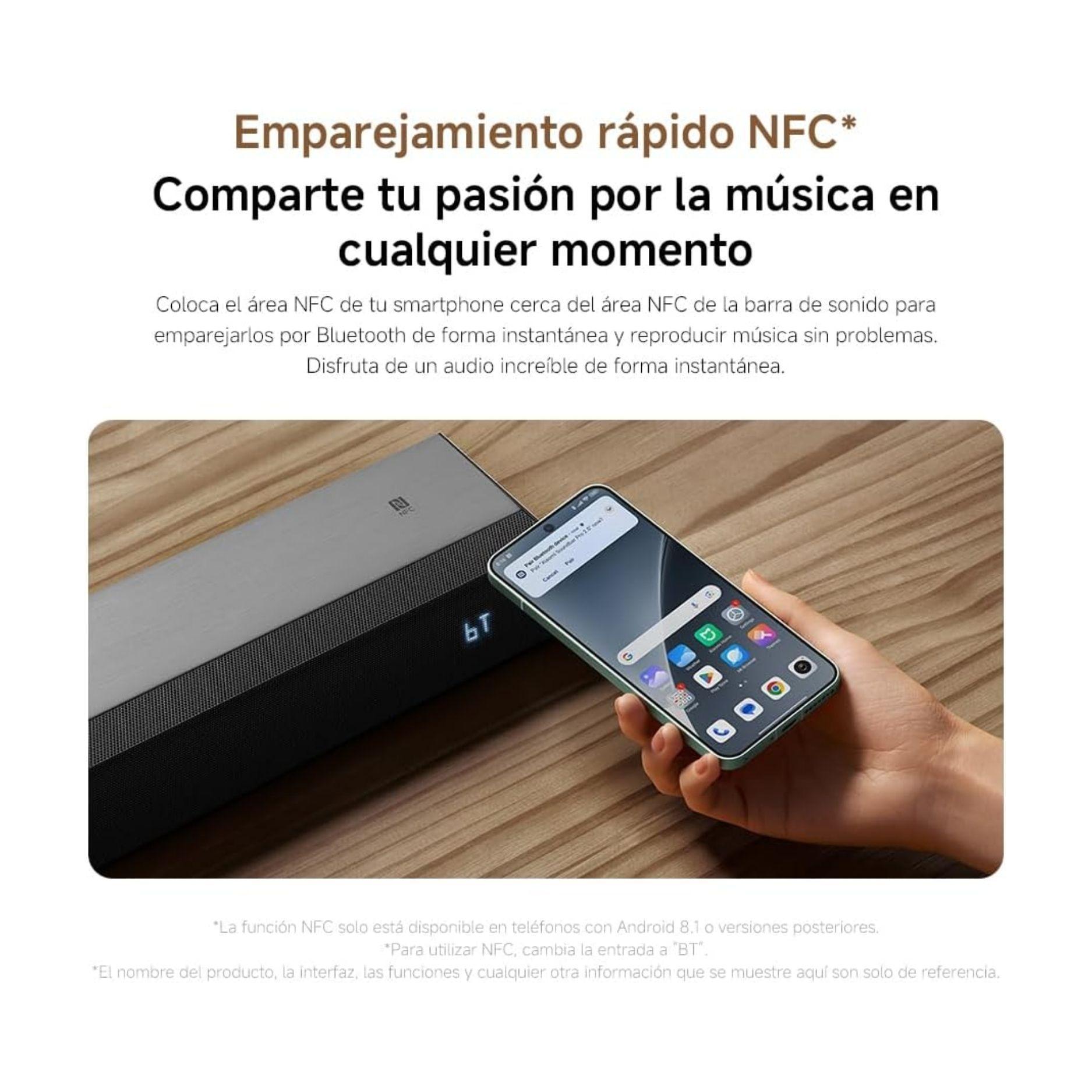 Xiaomi Barra de Sonido Soundbar 2.0 ch Bluetooth 5.0 84W Negro-4