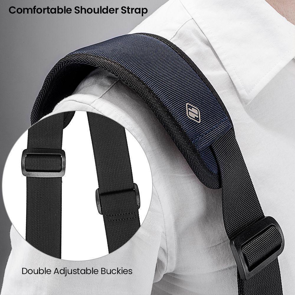 TOMTOC- BOLSO DE HOMBRO A42 PARA NOTEBOOK/MACBOOK 14''- AZUL OSCURO-3
