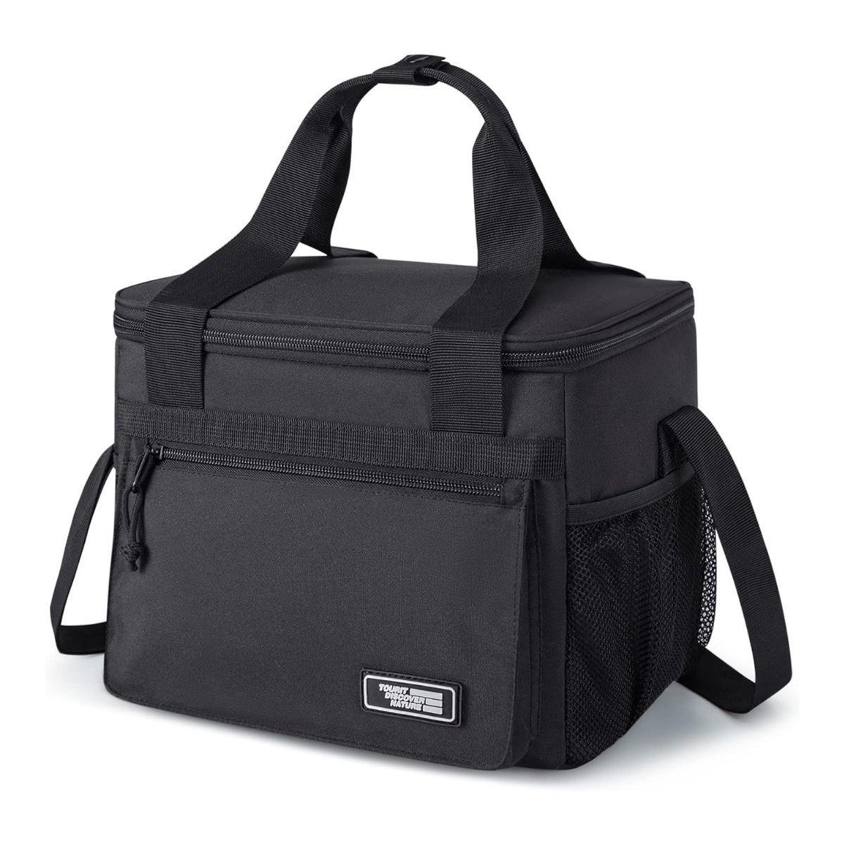 Tourit Cooler Bag Lonchera Grande 14L 24 Latas - Negro-0