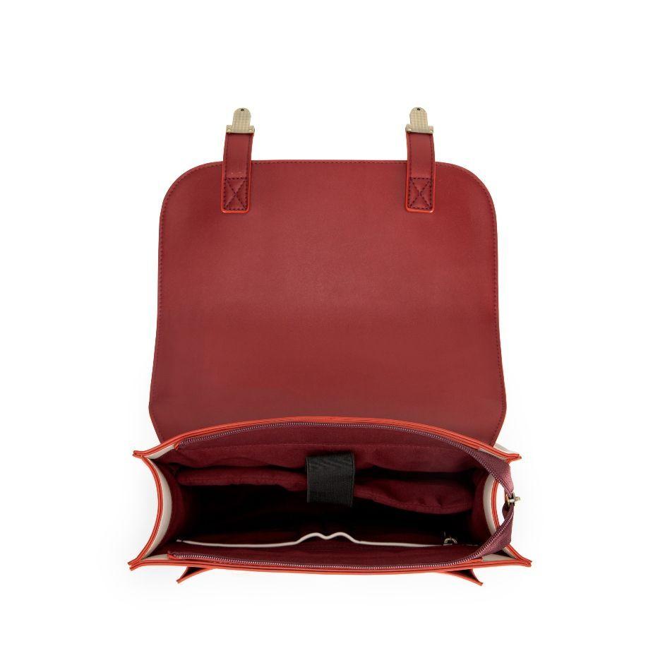 Ecosusi Mochila de Franjas Rojas para Notebook de 15.6”-4