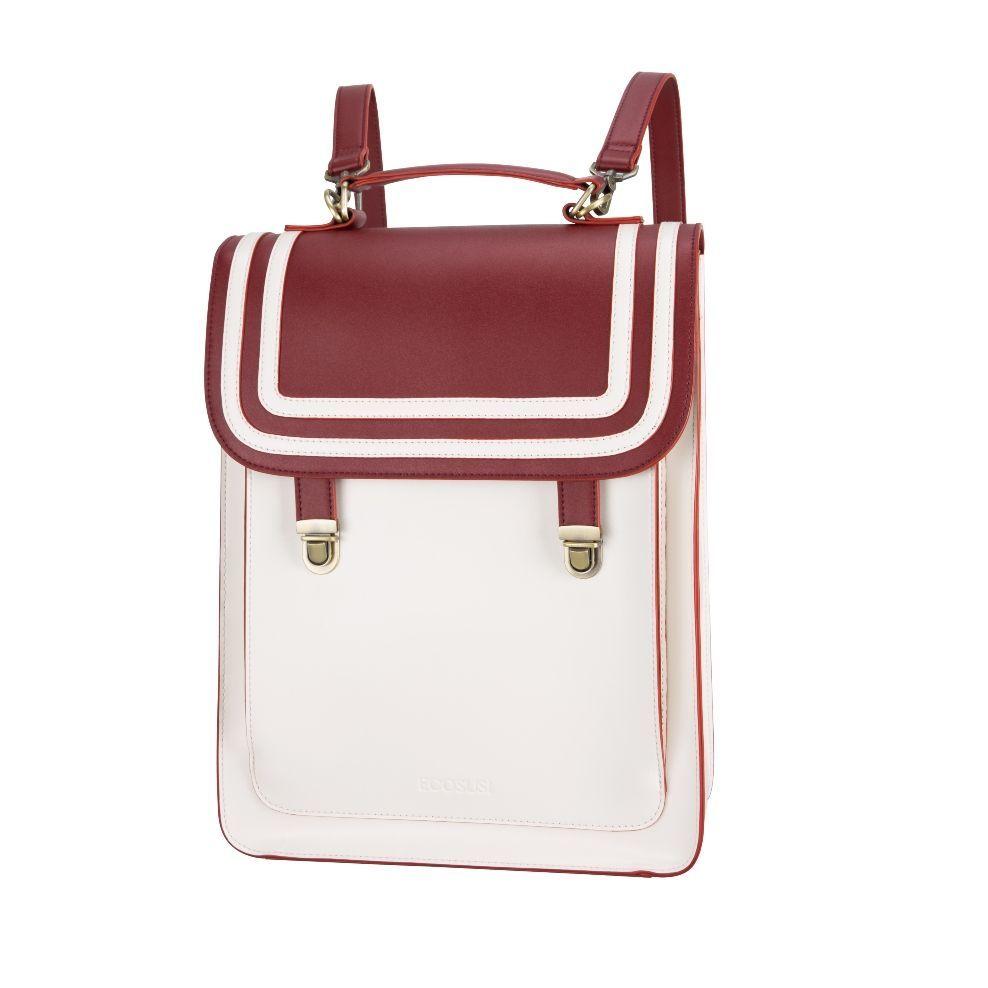 Ecosusi Mochila de Franjas Rojas para Notebook de 15.6”-3