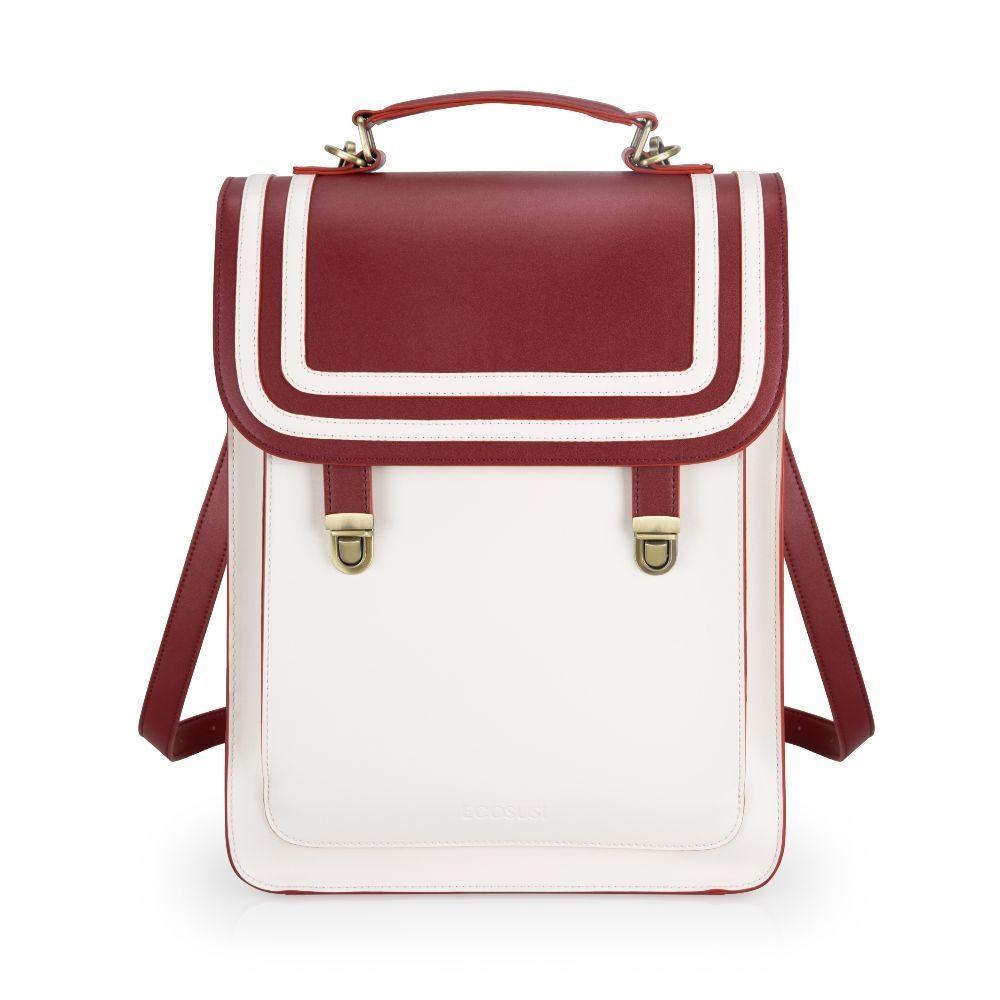 Ecosusi Mochila de Franjas Rojas para Notebook de 15.6”-1