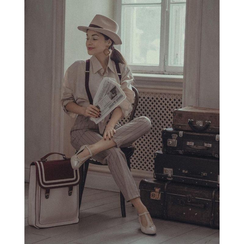 Ecosusi Mochila de Franjas Rojas para Notebook de 15.6”-5