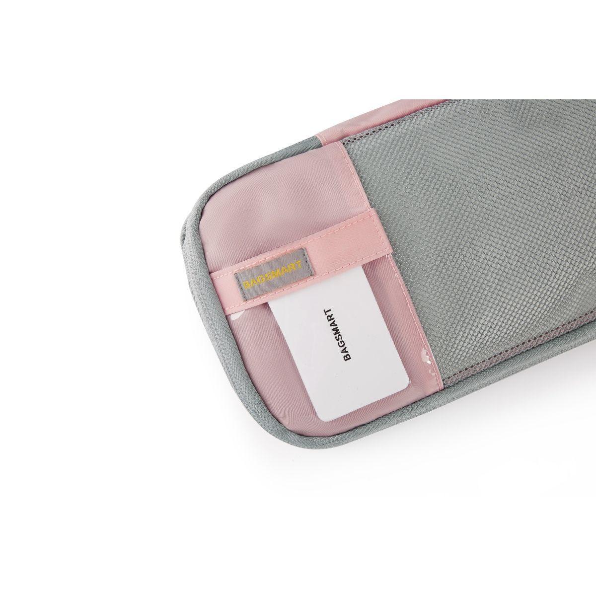 Bagsmart Kit de organizadores de embajale 4 en 1 - Rosado-3