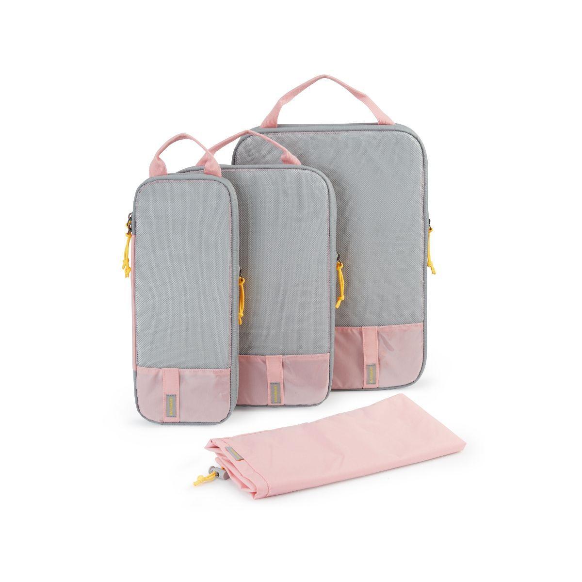 Bagsmart Kit de organizadores de embajale 4 en 1 - Rosado-0