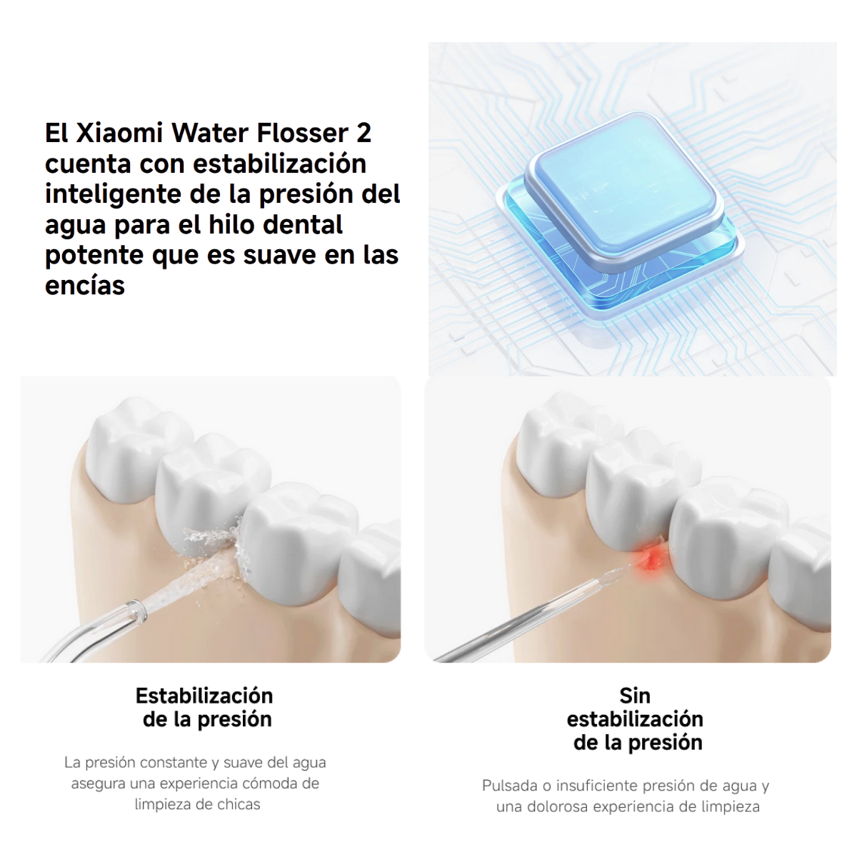 Xiaomi Irrigador Dental Water Flosser 2 IPX7 200ml Blanco-6