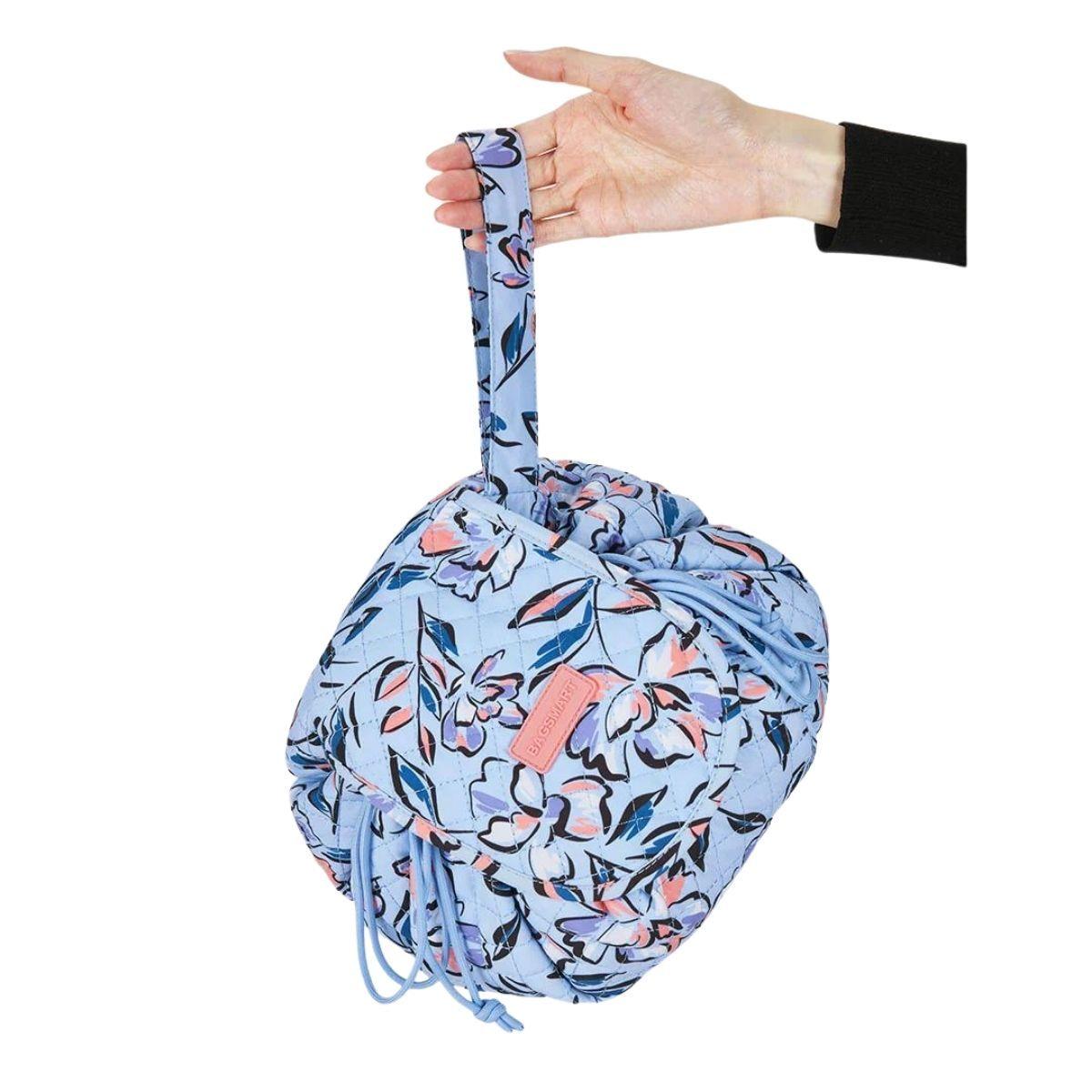 Bagsmart Cosmetiquero Wanderland Acolchado - Celeste Flores-2