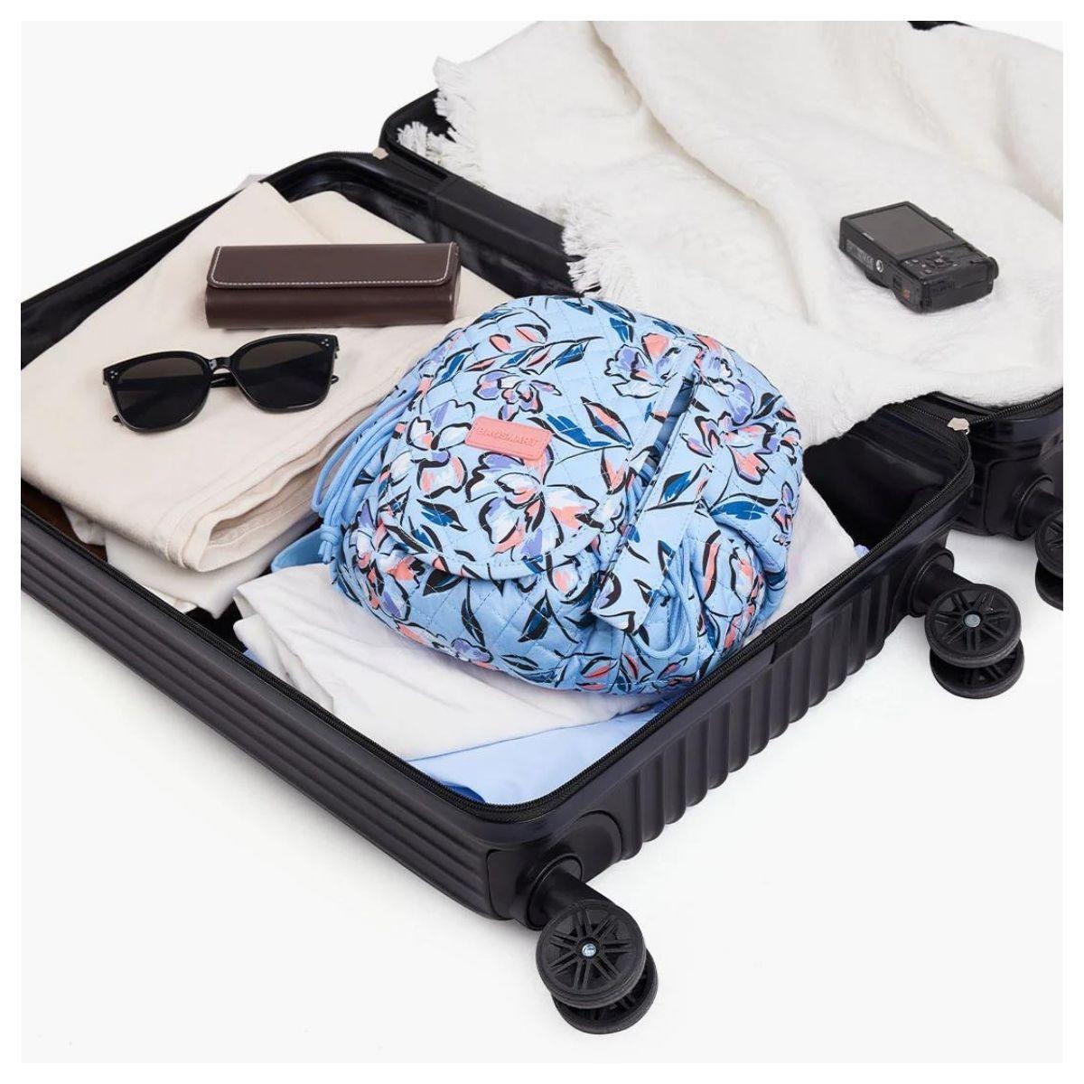 Bagsmart Cosmetiquero Wanderland Acolchado - Celeste Flores-6