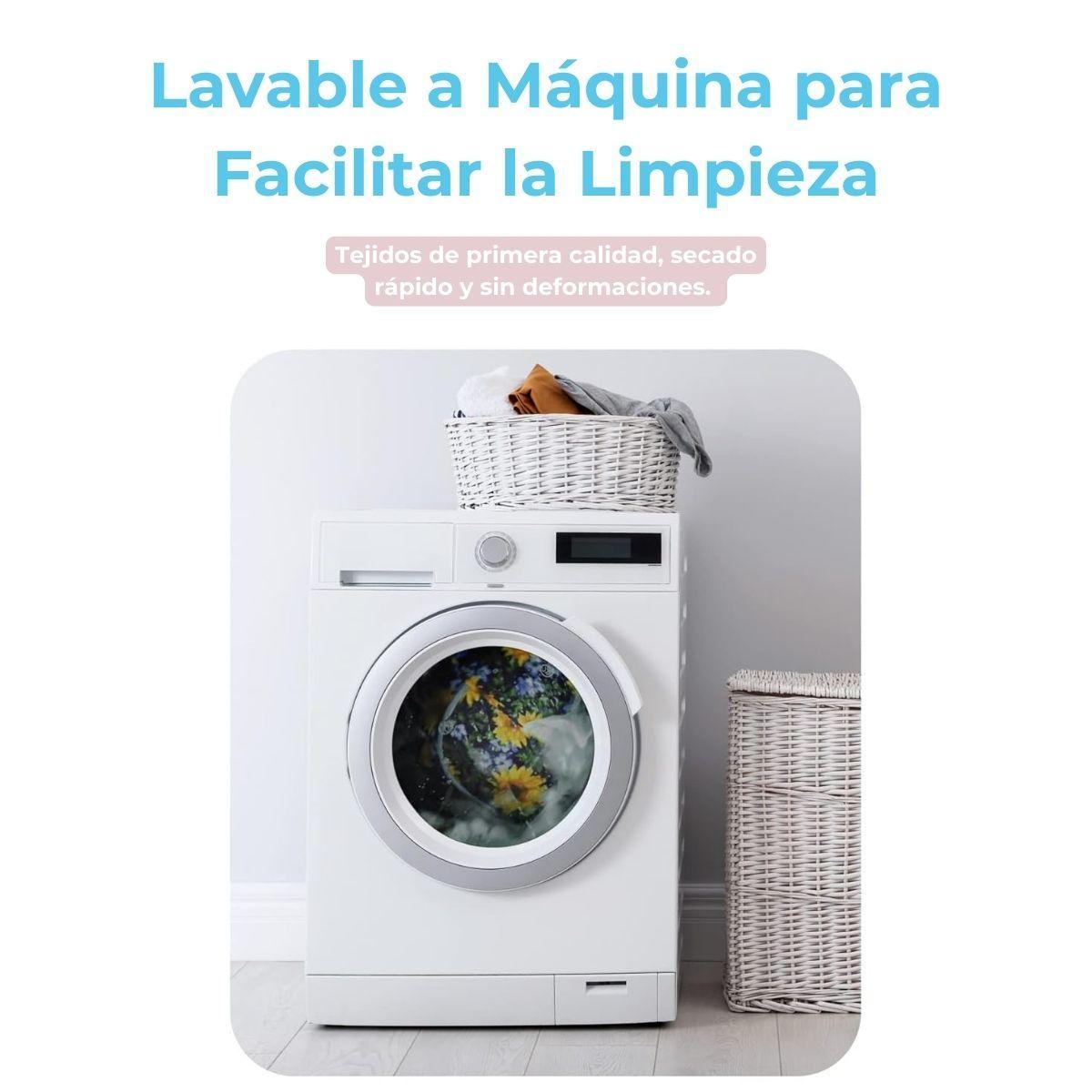 Bagsmart Cosmetiquero Wanderland Acolchado - Celeste Flores-7