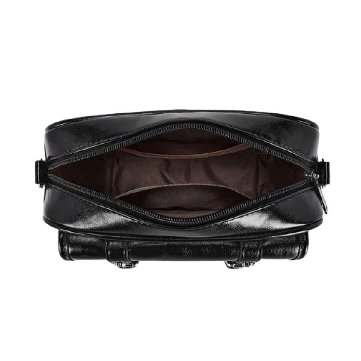 Ecousi Bolso Mensajero Mia con Correa Ancha - Negro-3