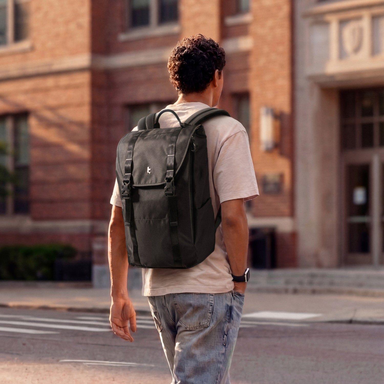 Tomtoc Mochila VintPack-TA1 Liteway de 22L para Notebook de 16" Negro-6