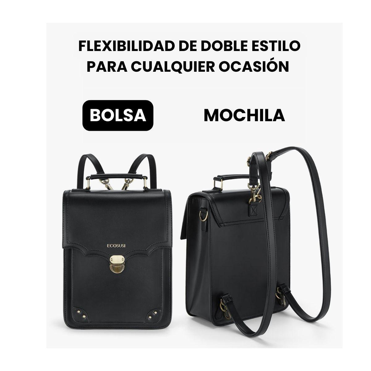 Ecosusi Mochila Vintage Aria para tablet 11” - Negro-7