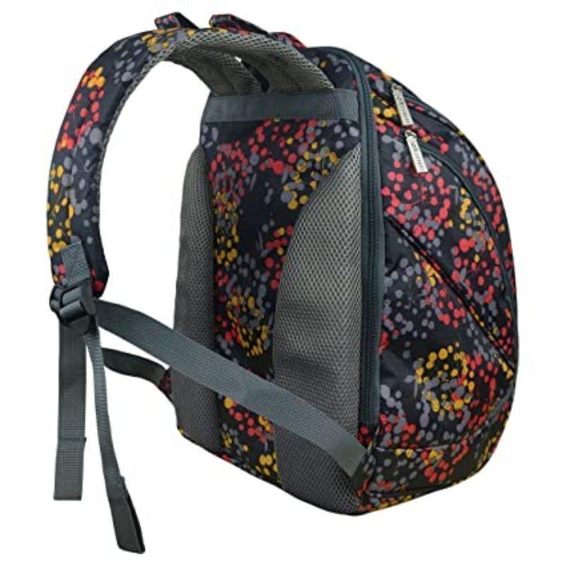 Mommore Mochila Maternal Pañalera 40x30cm - Flores Negro-3