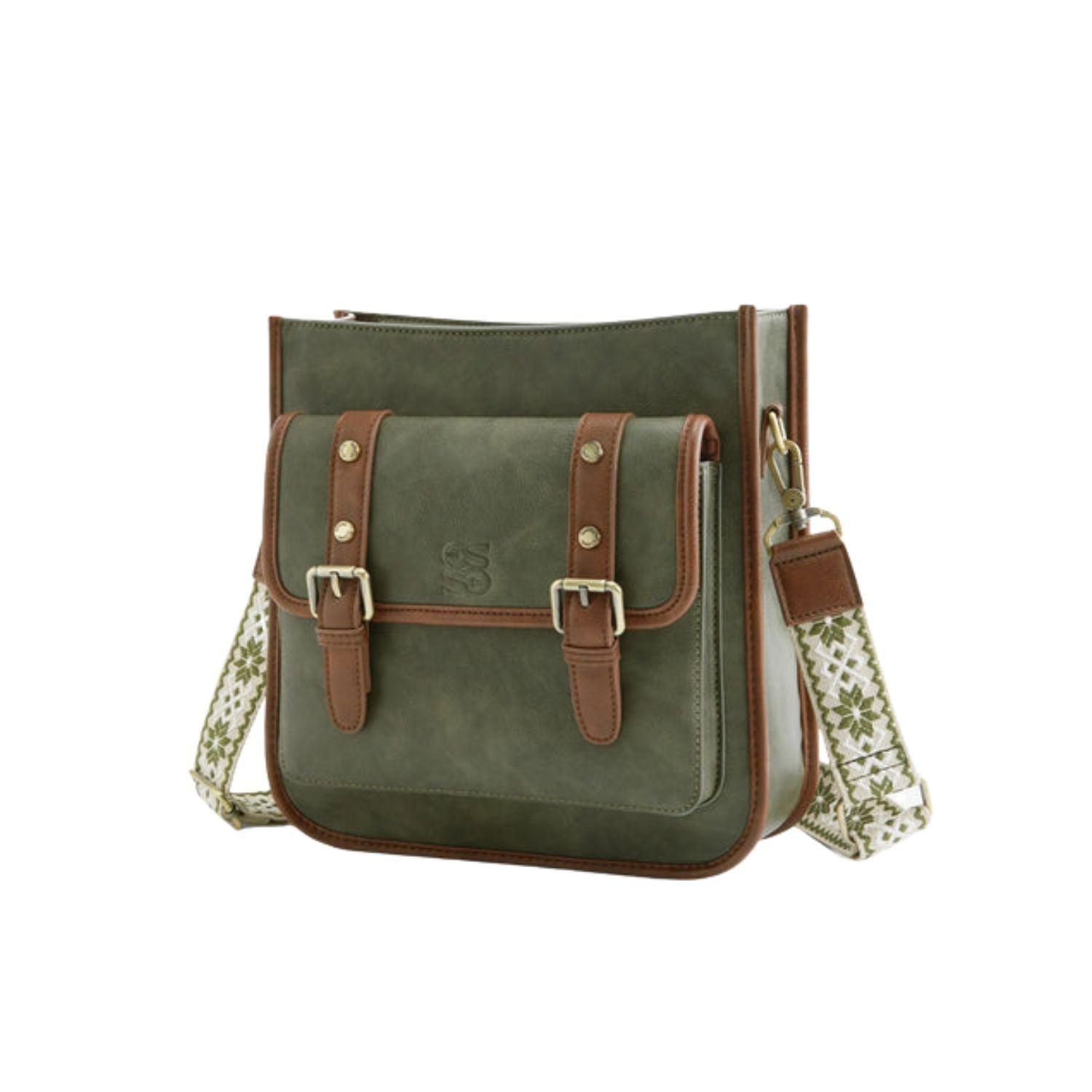 Ecousi Bolso Mensajero Sophie para tablet 11" - Verde Olivo-1