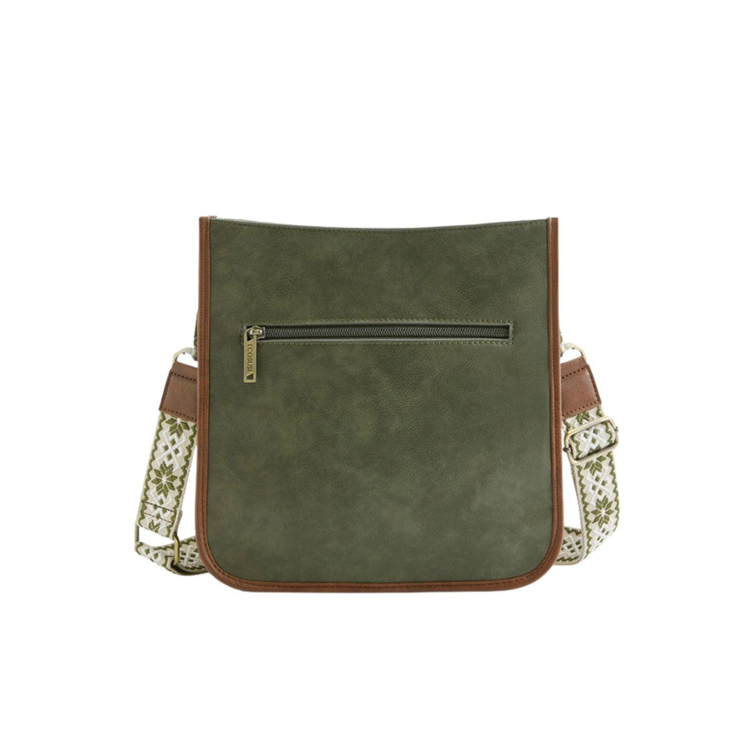 Ecousi Bolso Mensajero Sophie para tablet 11" - Verde Olivo-3