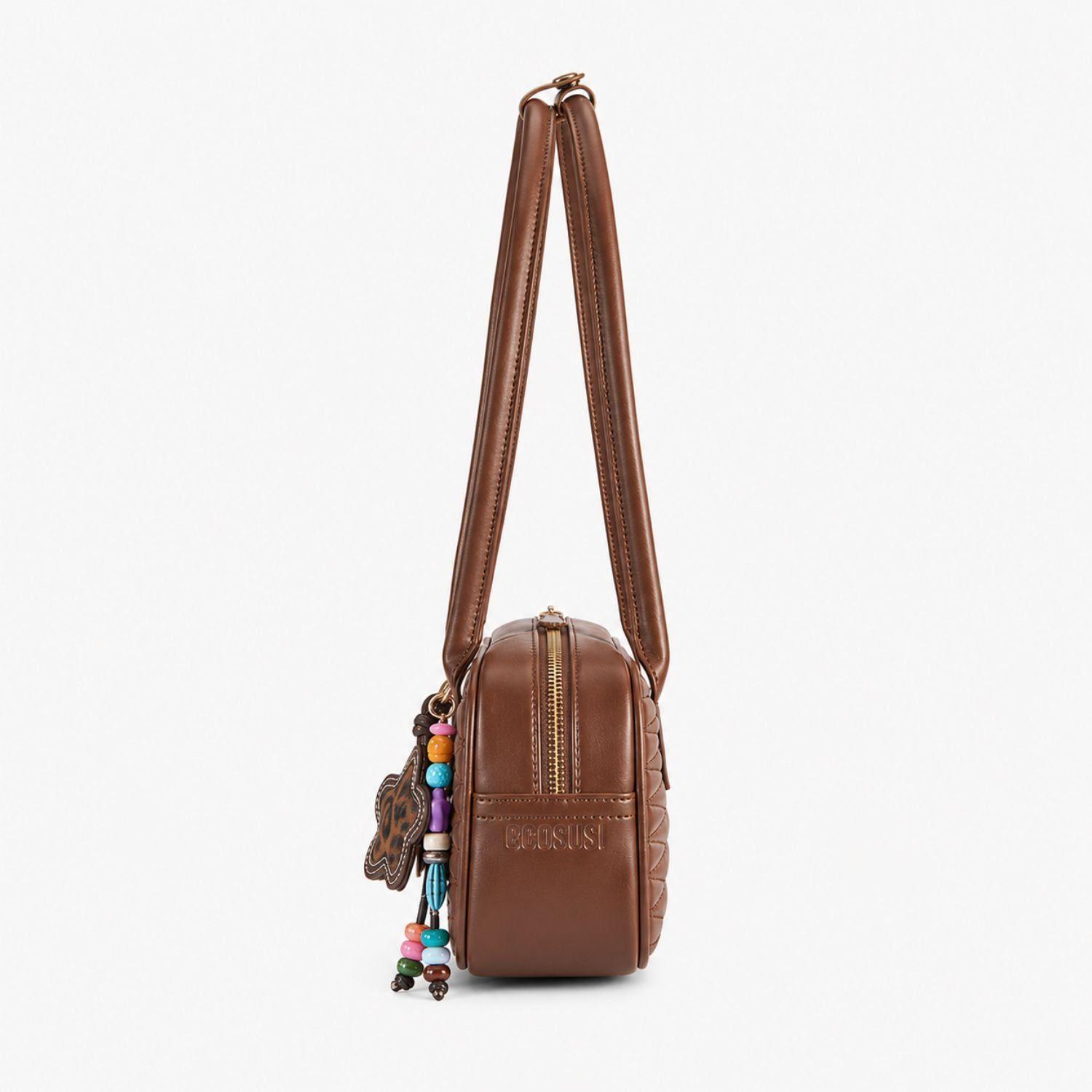 Ecosusi Cartera Baguette Elise Acolchada de 2.5L para 6,3" Marrón-3