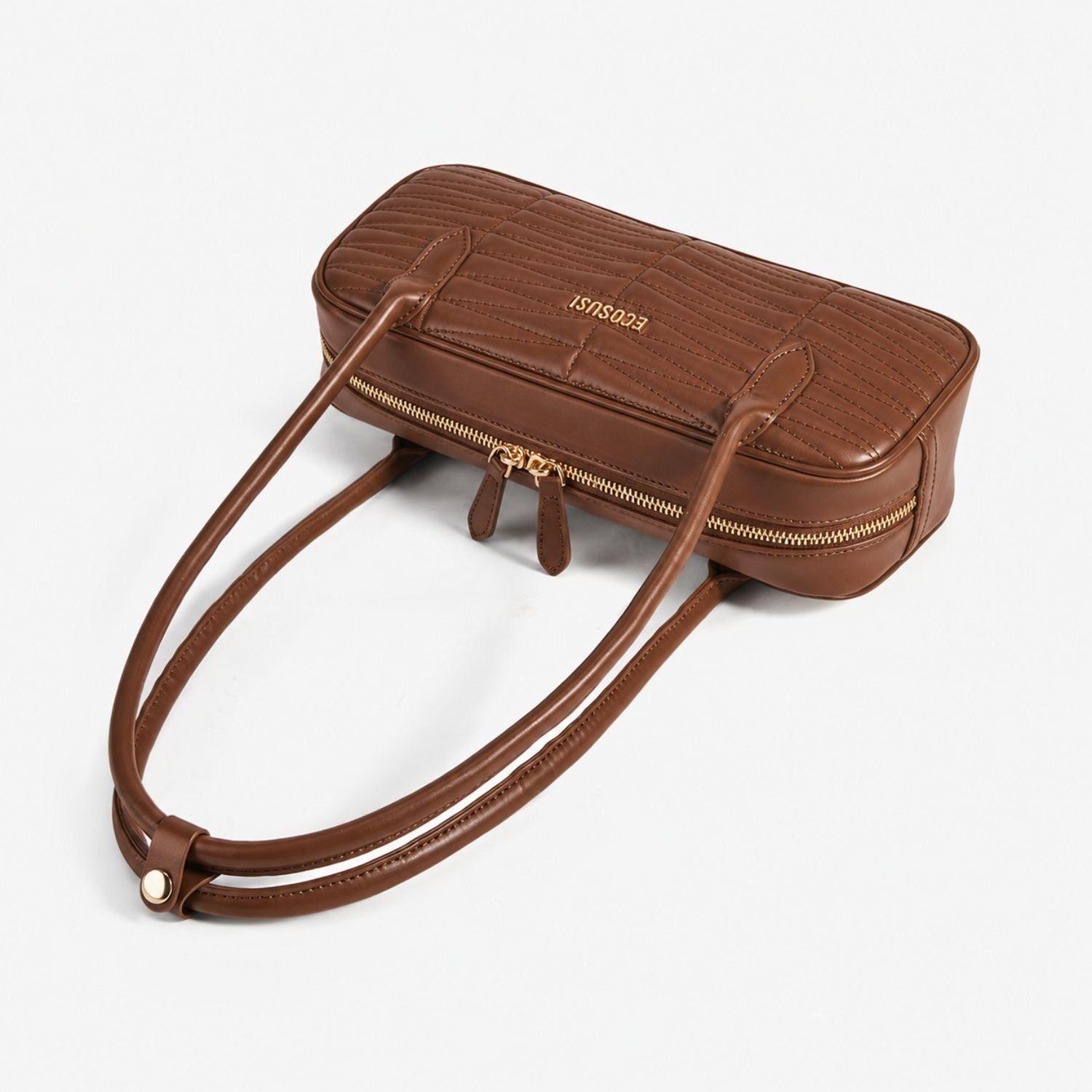 Ecosusi Cartera Baguette Elise Acolchada de 2.5L para 6,3" Marrón-5