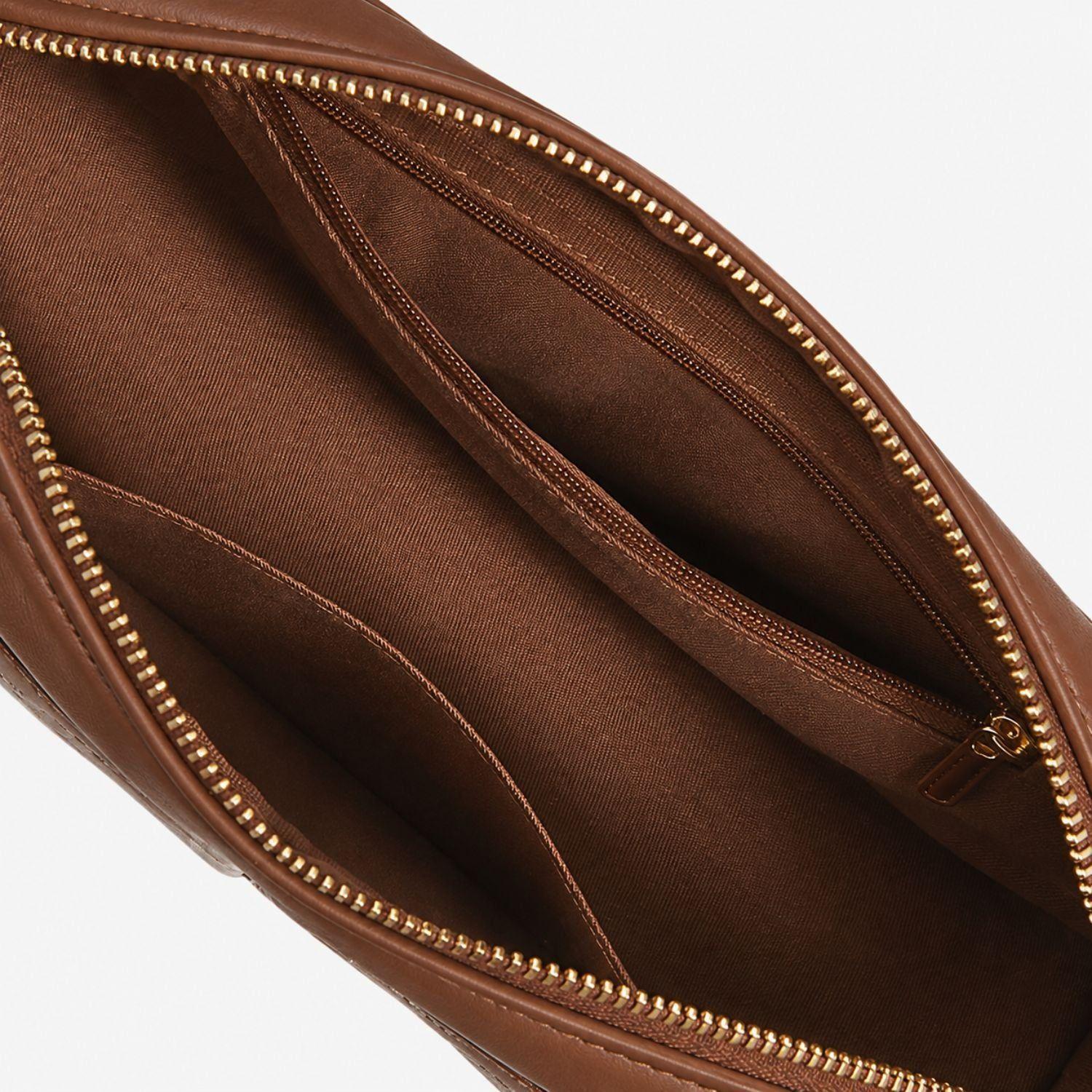 Ecosusi Cartera Baguette Elise Acolchada de 2.5L para 6,3" Marrón-8