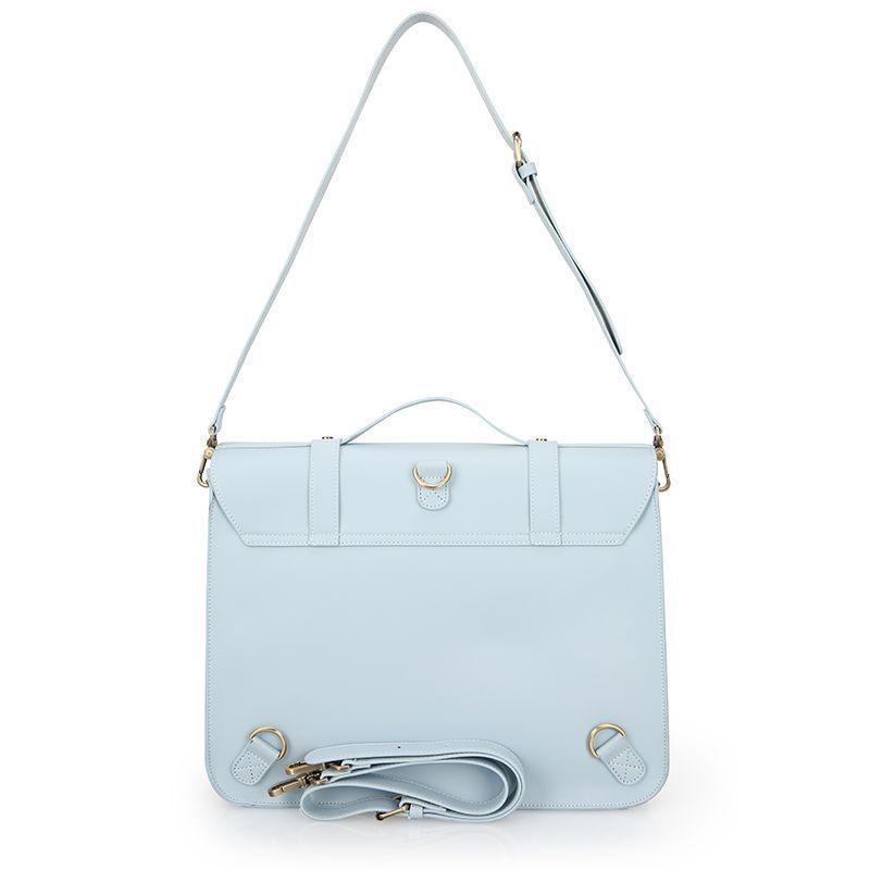 Ecosusi Mochila y Maletín con Lazo Removible Summer Garden Romance para 14" - Celeste-5