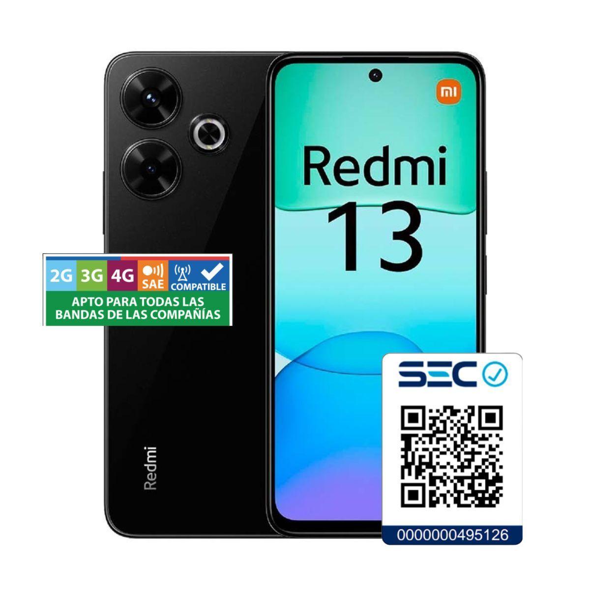 Xiaomi Redmi 13 4G 6GB + 128 GB Negro Medianoche-1