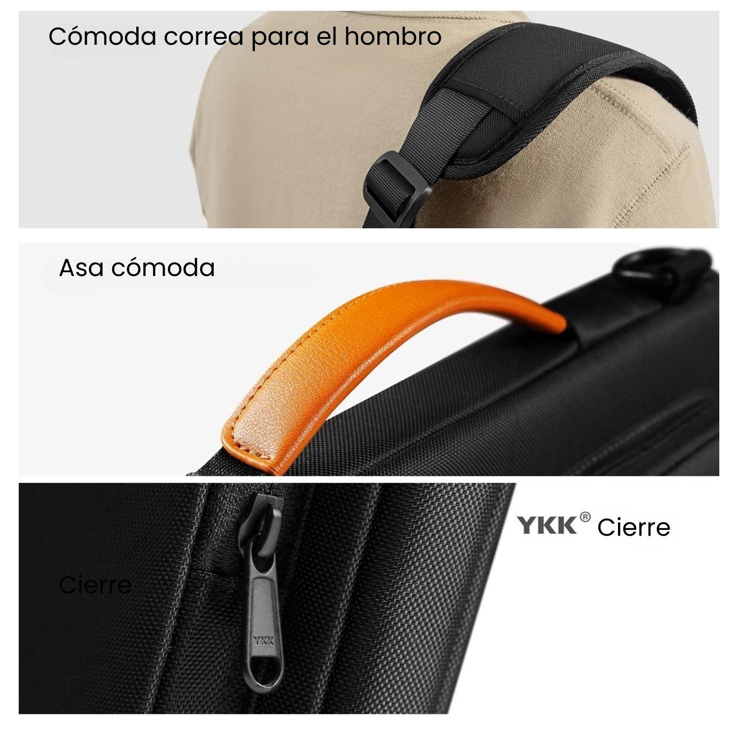 Tomtoc Bolso de Hombro Defender-A42 para MacBook Pro de 14" - Negro-6