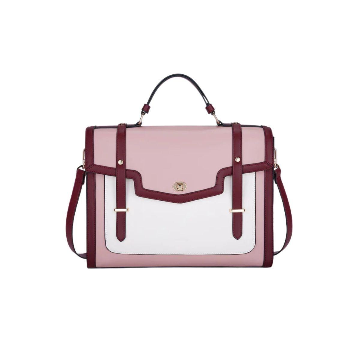 Ecosusi Maletín Vintage BELLADONNA para 14" - Rosa-0