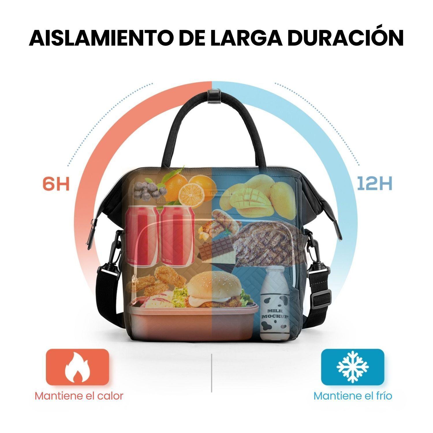 Tourit Lonchera Térmica 16 latas 10L Impermeable Negro-5