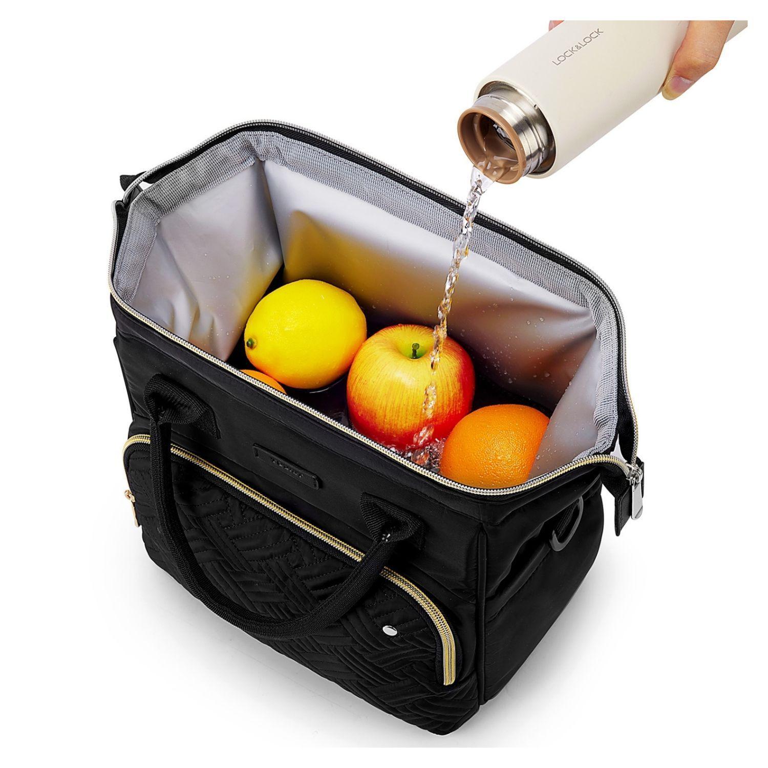Tourit Lonchera Térmica 16 latas 10L Impermeable Negro-7