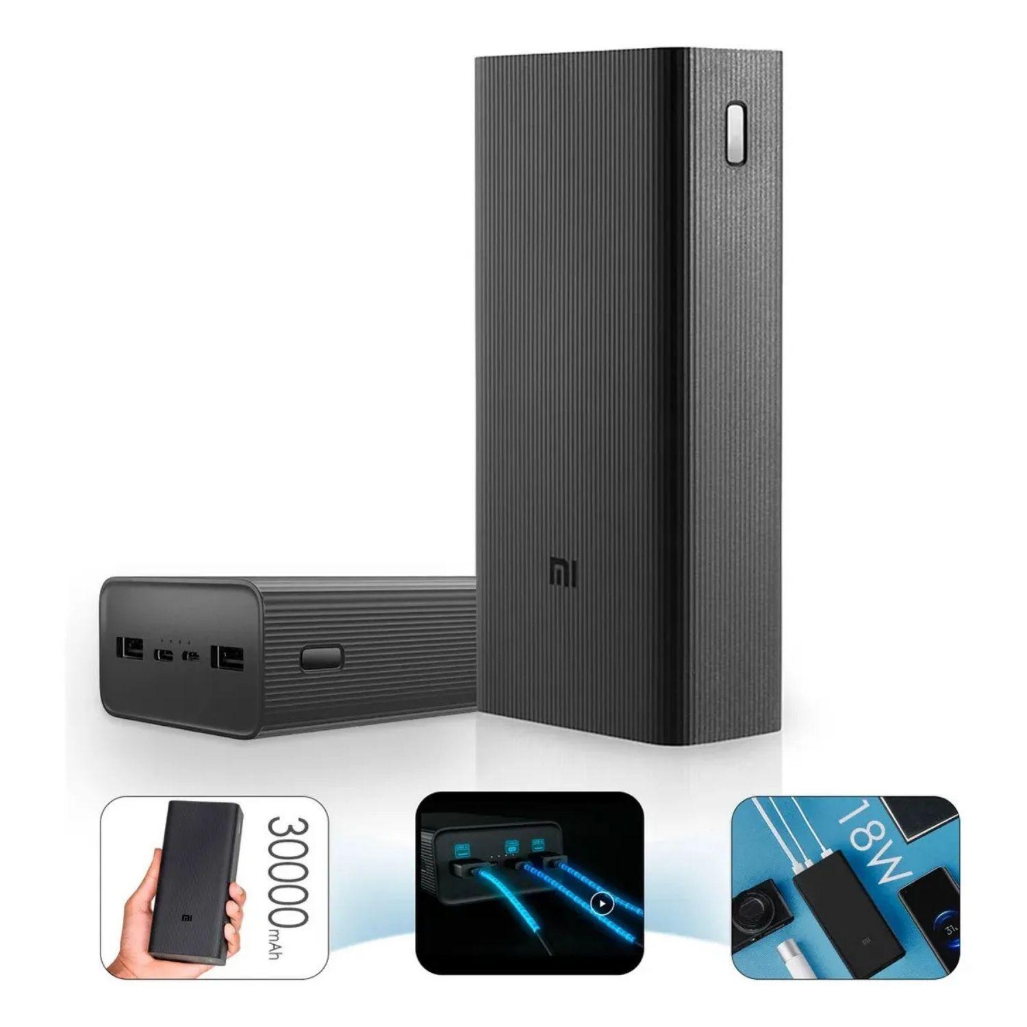 Xiaomi Power Bank 18W 30000 mAh hasta 3 dispositivos Negro-9
