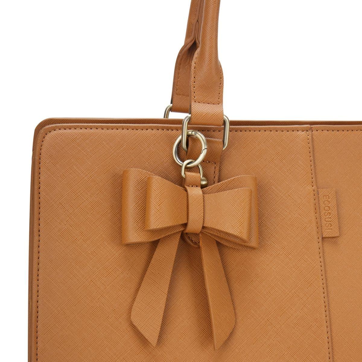 Ecosusi Bolso Maletin BOW 15.6"+ bolso de mano - Camel-5