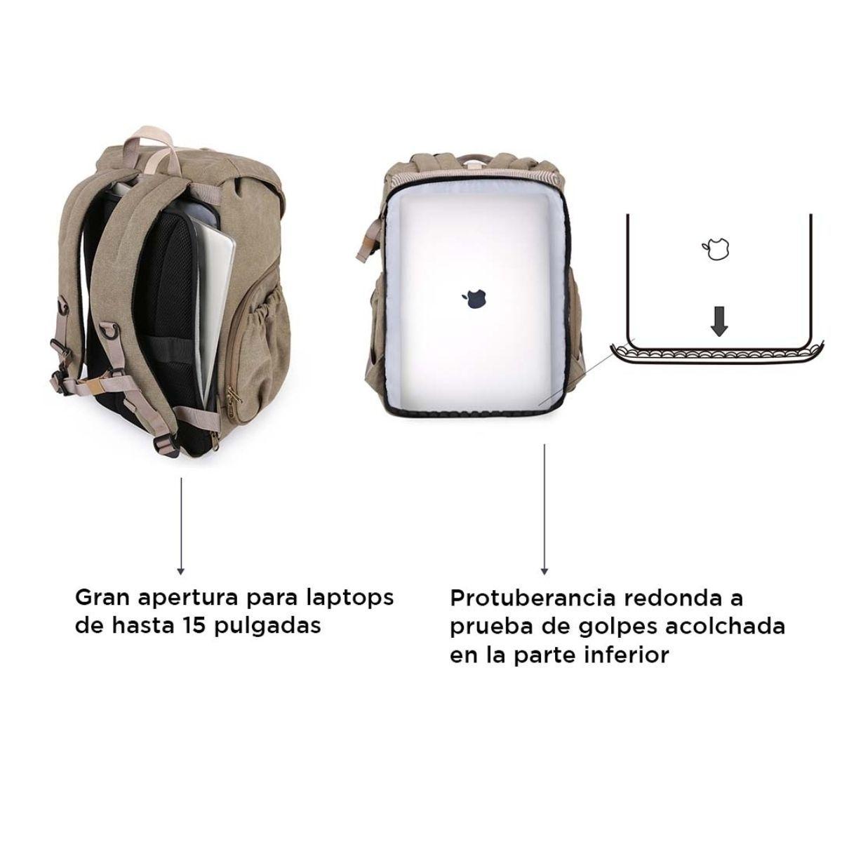 Bagsmart - Mochila para Cámara Anniston - Verde-2