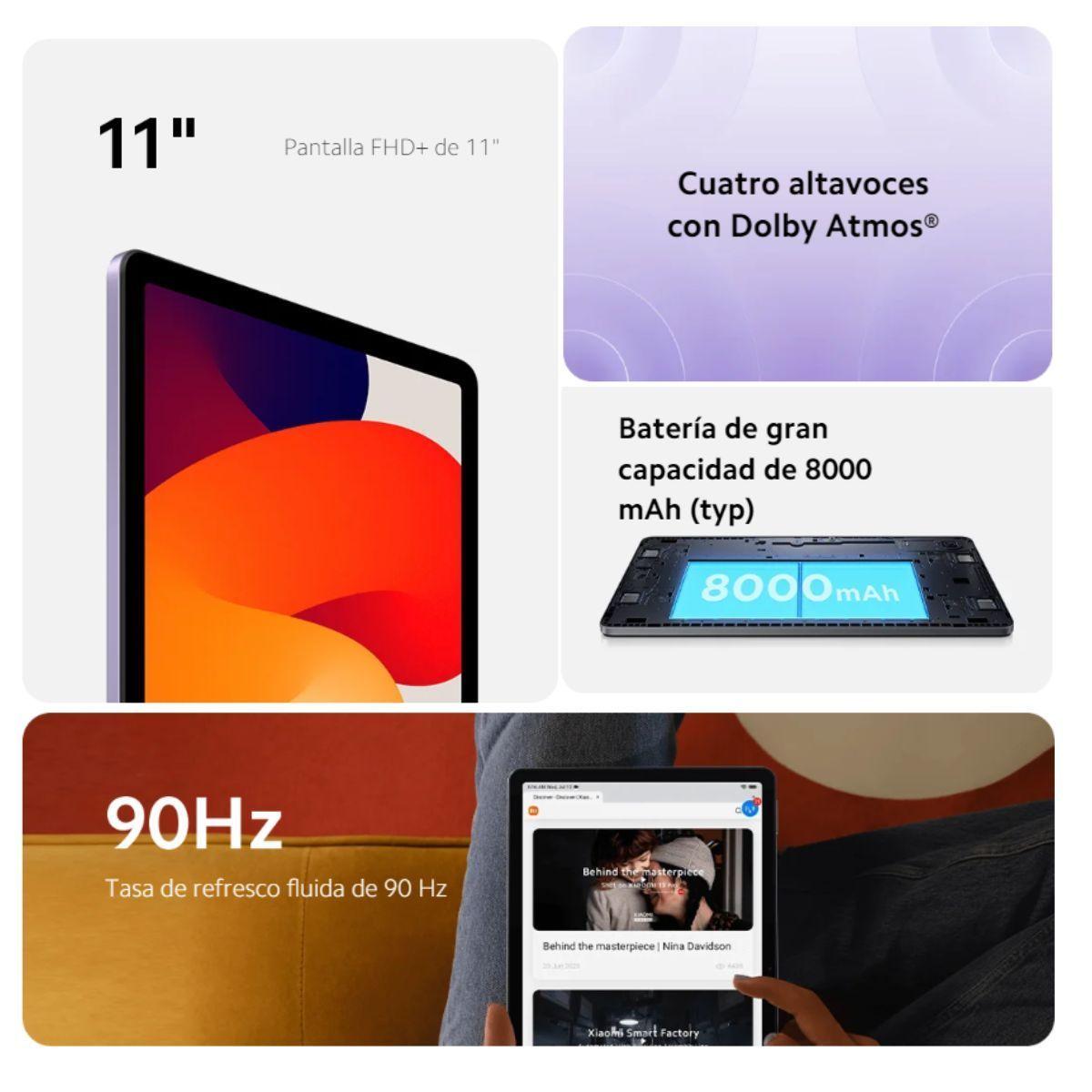 Xiaomi Tablet Redmi Pad SE 11" 4GB + 128GB Gris-3