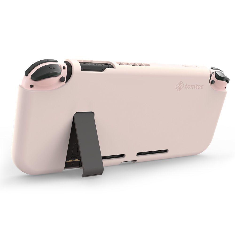 Tomtoc - Caracasa De Silicona Para Nintendo Switch- Rosado-2
