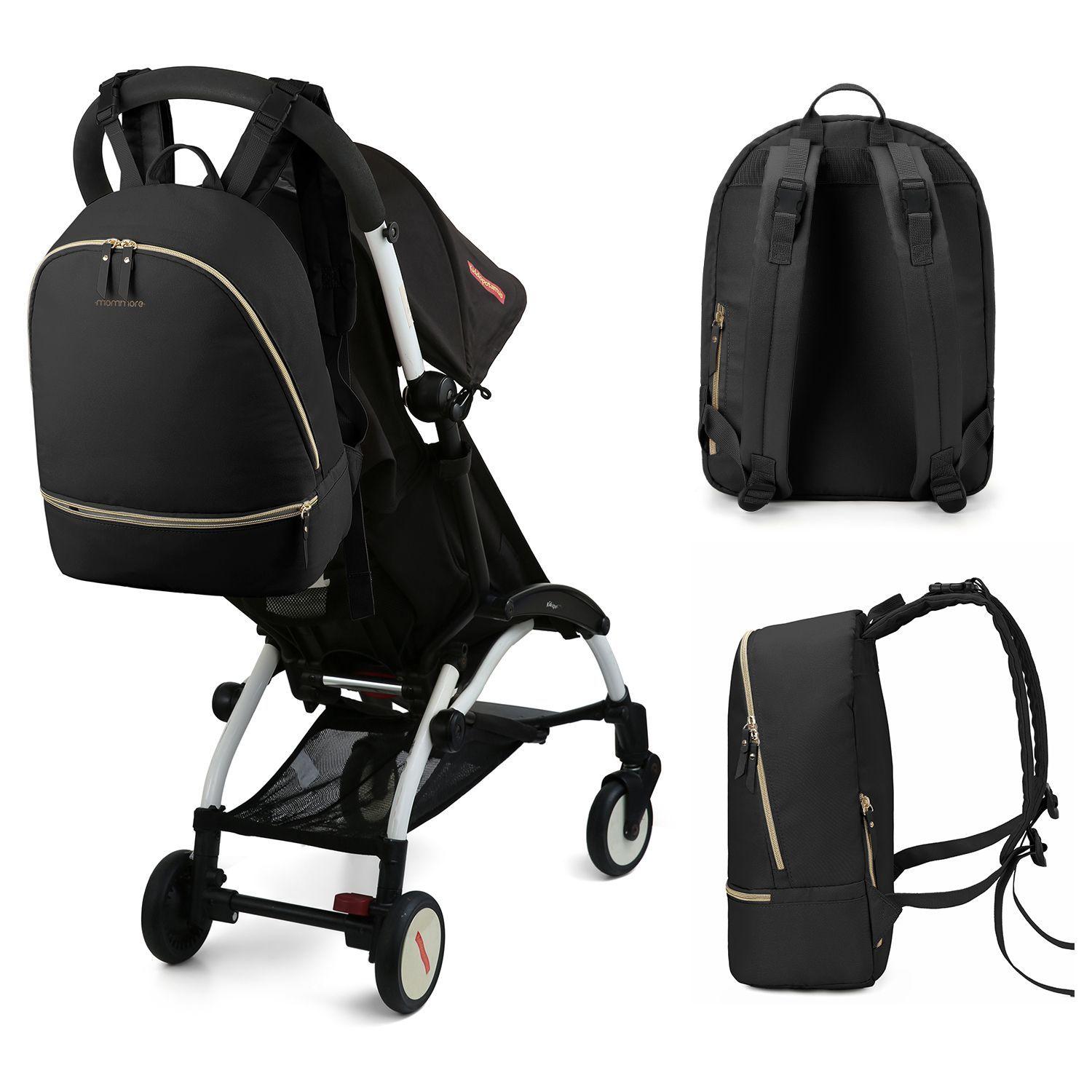 Mochila grande para pañales SIENA para laptop 13"- negro-2