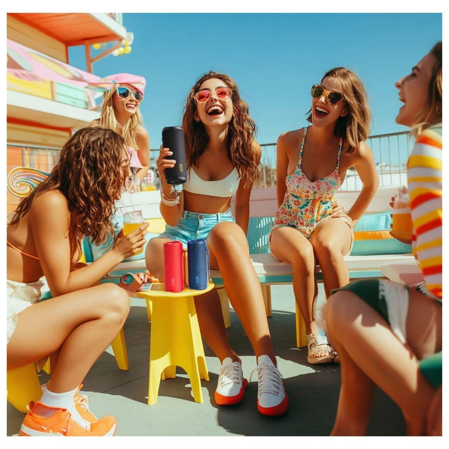 QCY Parlante Bluetooth Portátil SP7 40W RGB IPX7 Negro-7