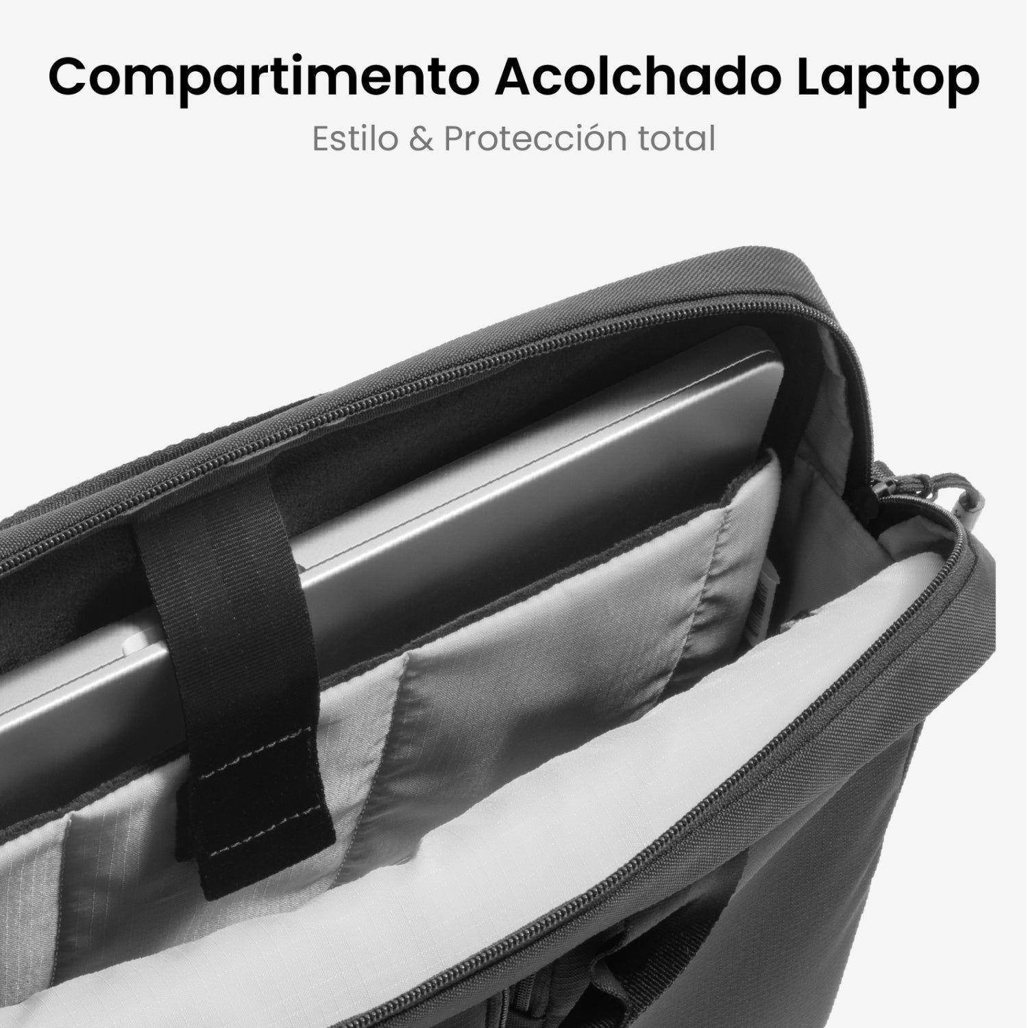 Tomtoc Maletín con Correa Navigator-A33 para Notebook de 15" - 16" Negro-3
