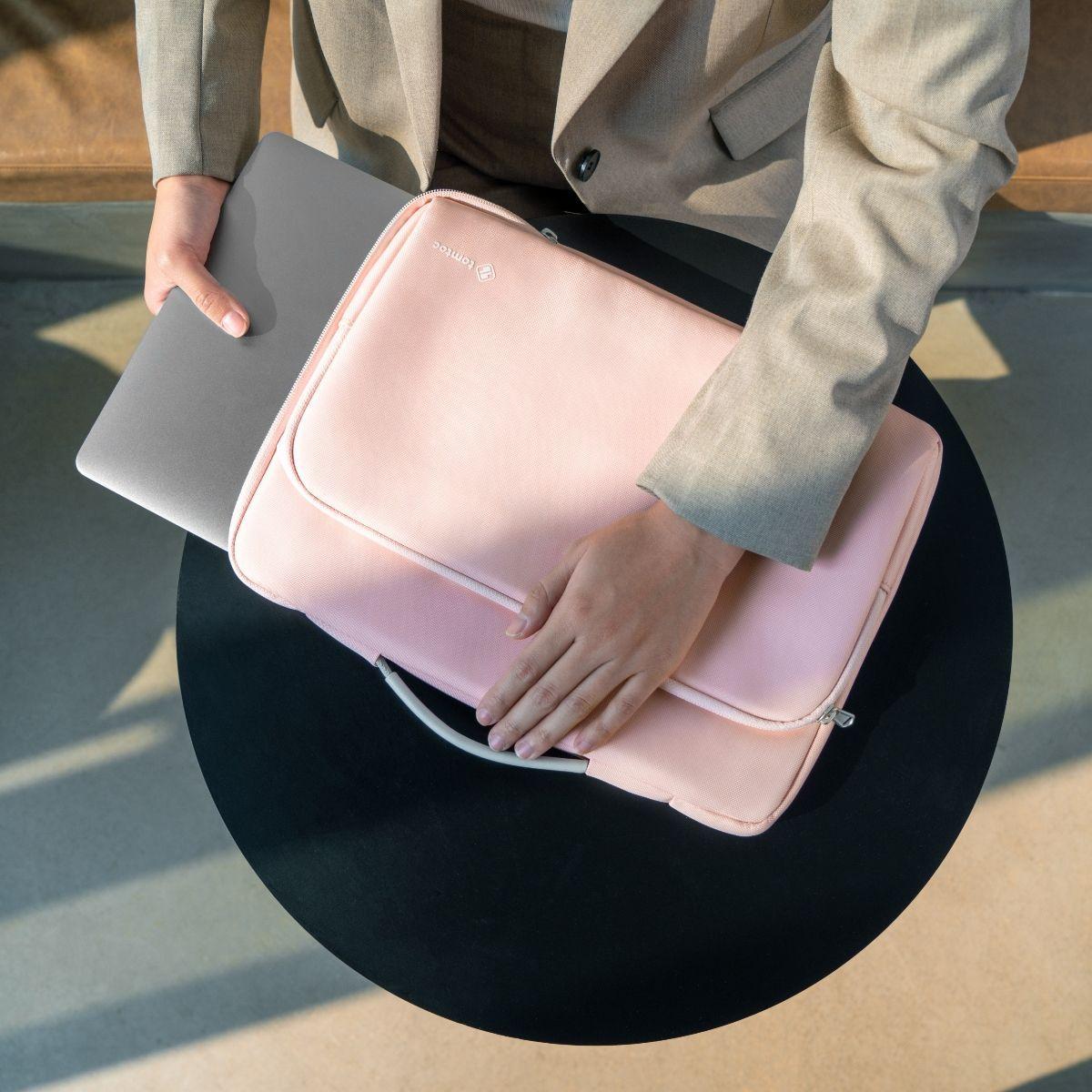 TomtocMaletin A14 Para 13" New MacBook Pro & Air M1-Rosado-6