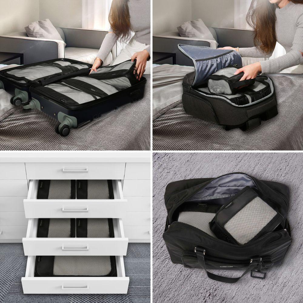 Bagsmart kit de cubos para embalaje 7 piezas - Negro-7