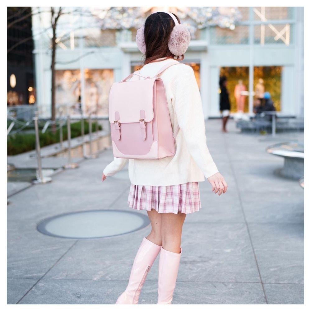 Ecosusi - Mochila Vintage Verbena hasta 14" - Rosado-7