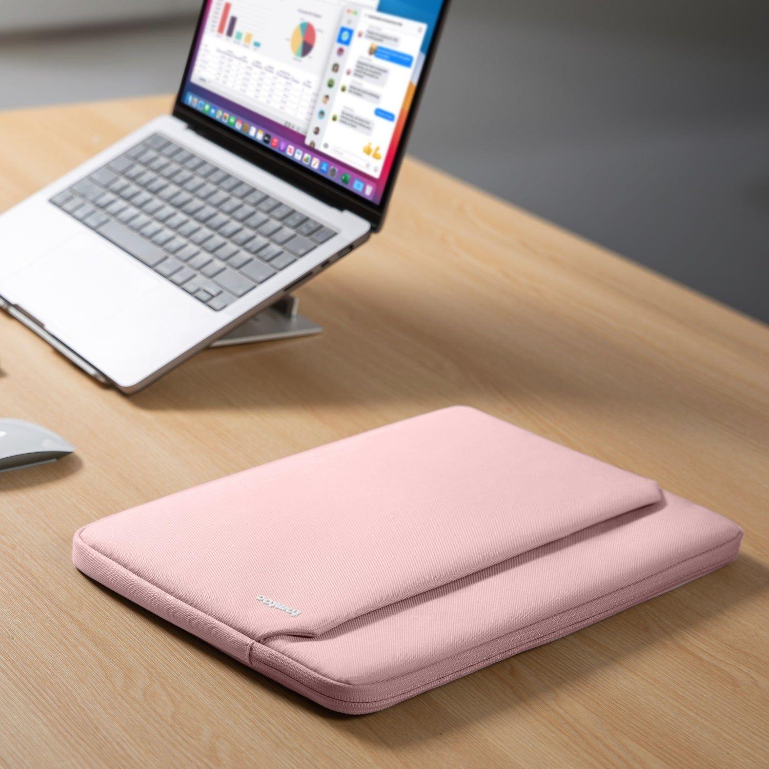 Tomtoc Funda Light-A18 para MacBook Pro 14" Rosado-9