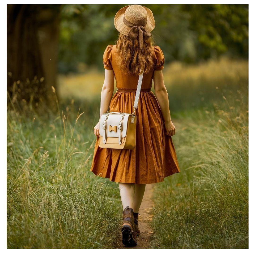 Ecosusi Bolso Bandolero MsjSmallBow 13,2" Amarillo-2