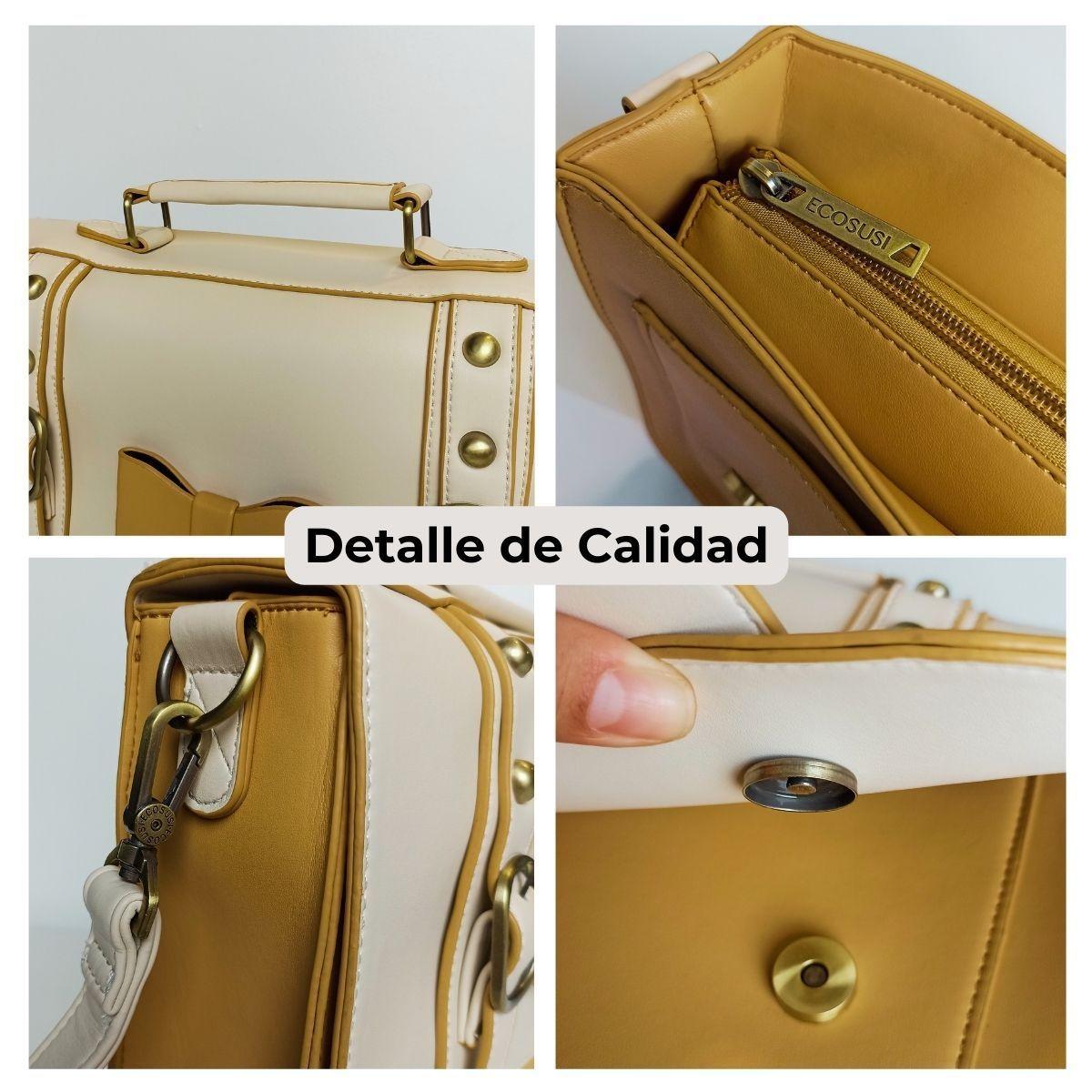 Ecosusi Bolso Bandolero MsjSmallBow 13,2" Amarillo-7