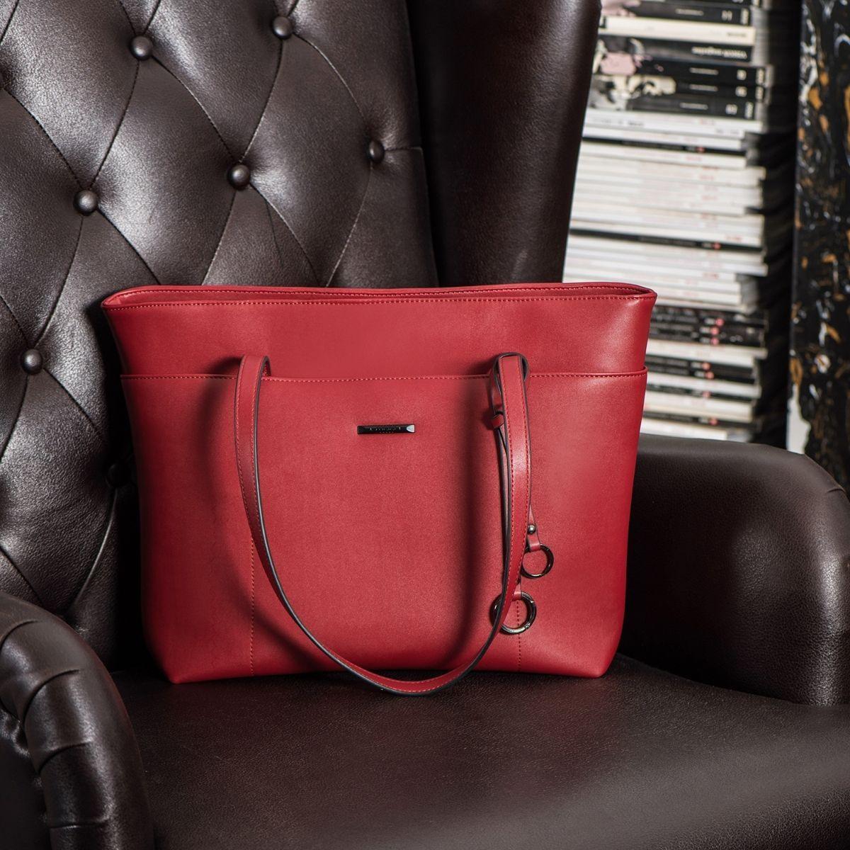 Ecosusi Bolso Tote para notebook hasta 14.7'' - Vino-6